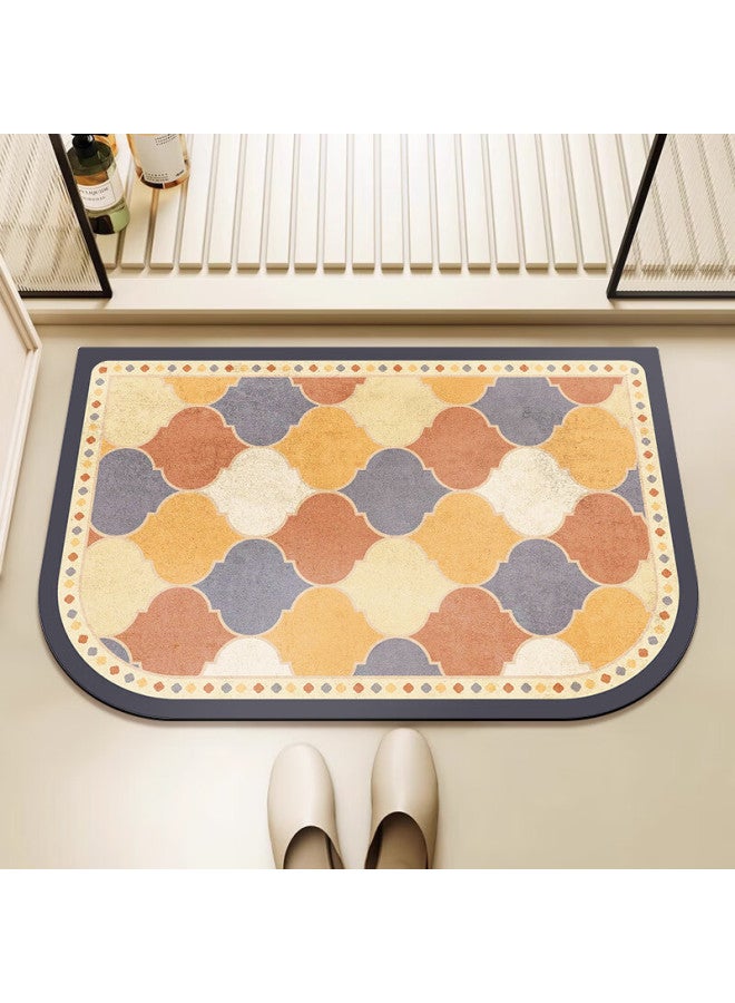 Yishang American-style Bathroom Mat, Non-slip, Dirt-resistant Foot Mat, Entrance To Bathroom, Toilet, Absorbent, Quick-drying, Thickened Small Carpet