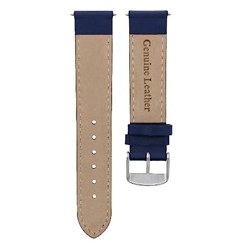 ADAMO Universal Vegan Leather Wrist Watch Strap J31CLB09 (16 MM), Blue - Image 4