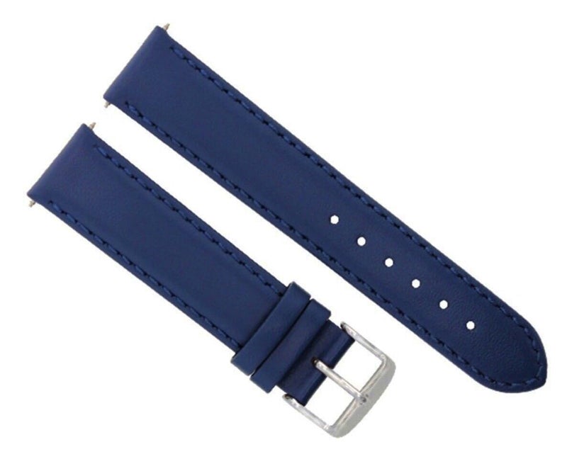 ADAMO Universal Vegan Leather Wrist Watch Strap J31CLB09 (16 MM), Blue - Image 2