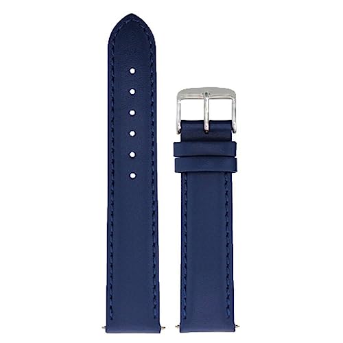 ADAMO Universal Vegan Leather Wrist Watch Strap J31CLB09 (16 MM), Blue - Image 1