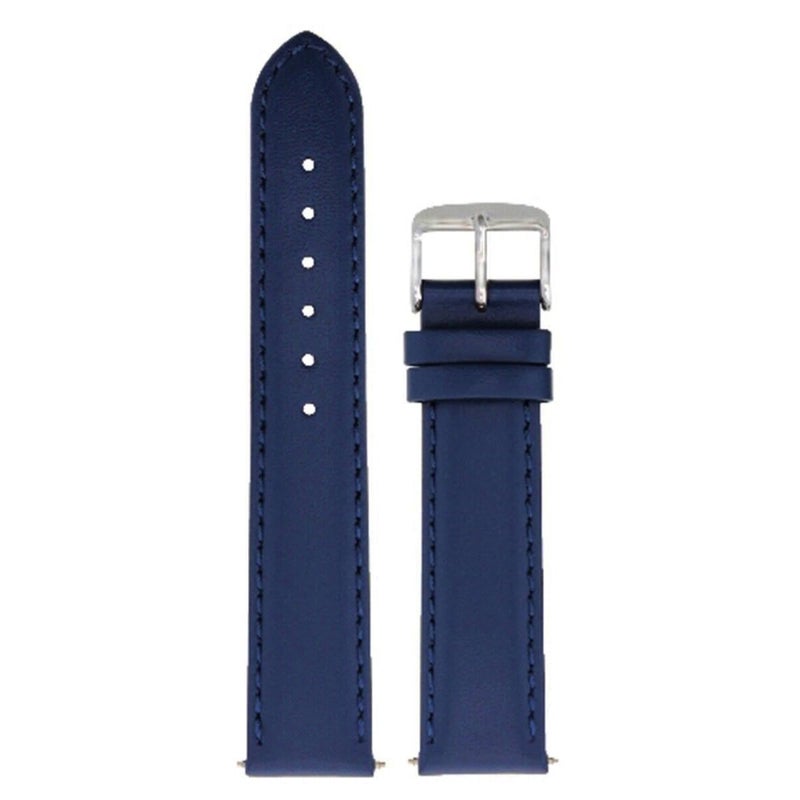 ADAMO Universal Vegan Leather Wrist Watch Strap J31CLB09 (16 MM), Blue - Image 5