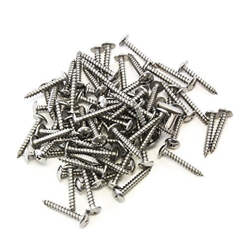 Red Hound Auto 80 Piece Truss Head Screw Set for Dock Bumper Installation Marine Grade Stainless Steel 10 x 1-1/4 Inches SS - Image 1