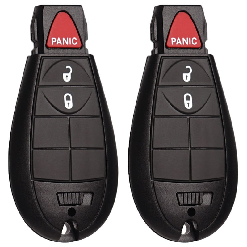 SUPALAND Car Key Fob FOBIK Keyless Entry Remote Control Replacement Fits for Dodge Ram 1500 2500 3500 4500 5500 HD 2013 2014 2015 2016 2017 2018 2019 2020 2021 GQ453T 56046953 AG 3 Button Pack of 2