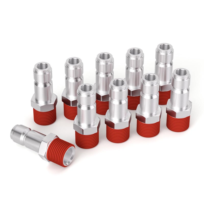 GASHER 12 Inch Body Size TType Plug 12 Inch Male Pneumatic Plugs10Pack - Image 2