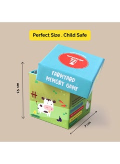 Shumee Shumee Memory Cards Game (3 Years+) (Farm Animals) | Non Toxic & Safe | Educational | Fun & Entertaining Game for Kids  - Image 4