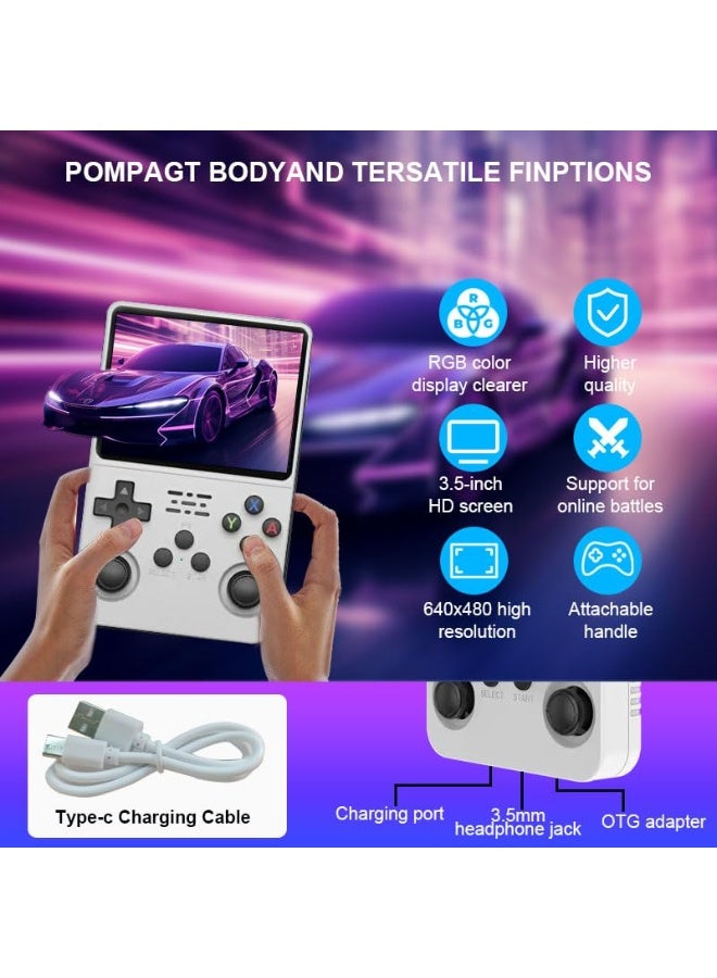 Joshberg R36s Retro Handheld Game Console,3.5-inch IPS OCA HD MIPI Screen, Open Source Linux System and 15000+ Games, Built-in 64GB TF Card Portable Video Gaming Console  - Image 2