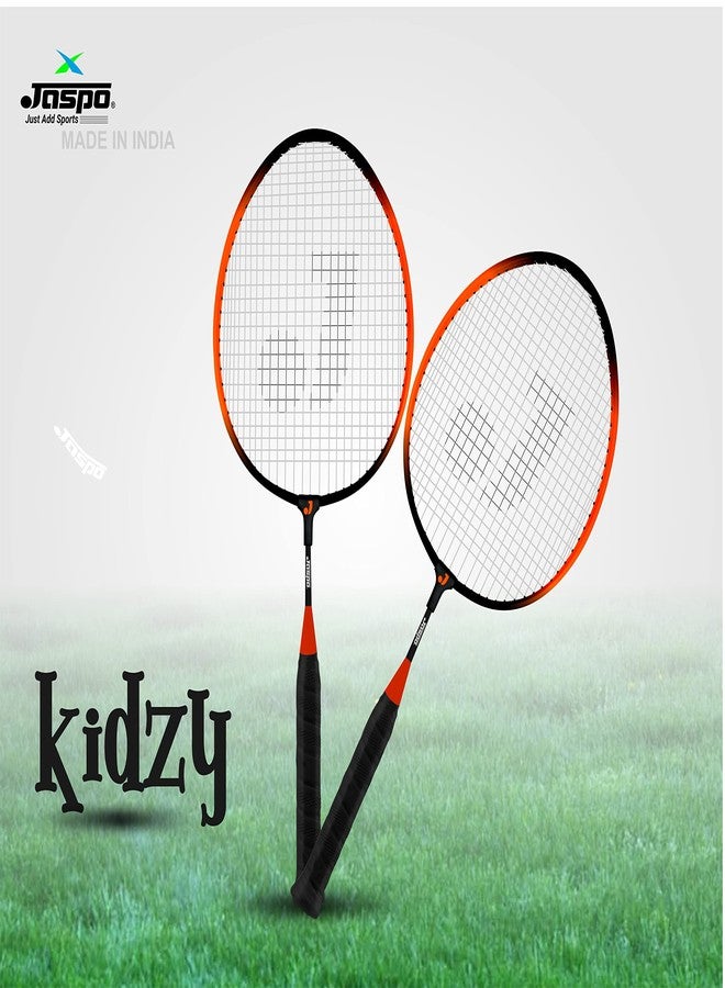 Jaspo Kidzy Steel Badminton Racket Set with 3pc. Plastic Shuttlecock (Multi)-Recommended for Kids only - Image 5