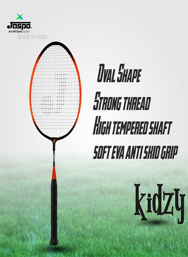 Jaspo Kidzy Steel Badminton Racket Set with 3pc. Plastic Shuttlecock (Multi)-Recommended for Kids only - Image 3