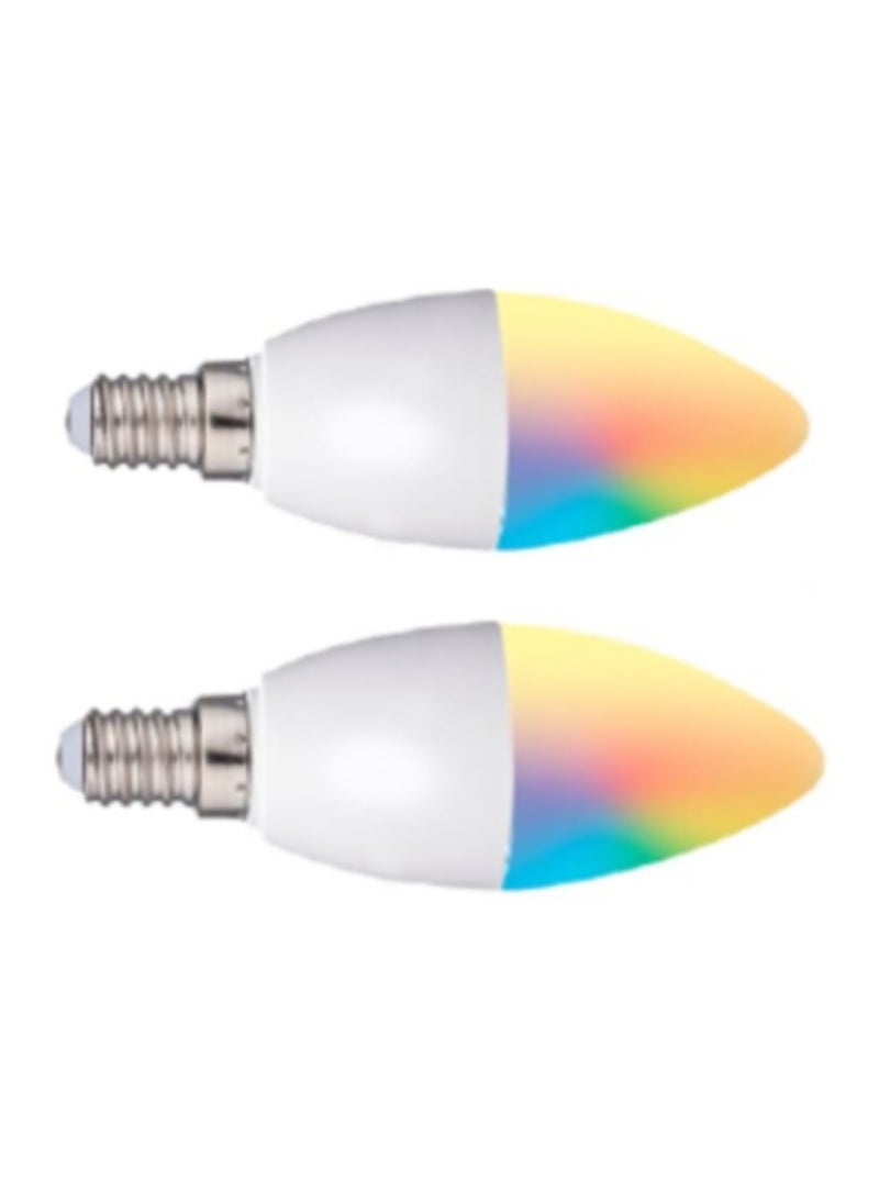 Alpina Pack of 2 Alpina Smart bulb RGB WW E14 4.9W  - Image 1