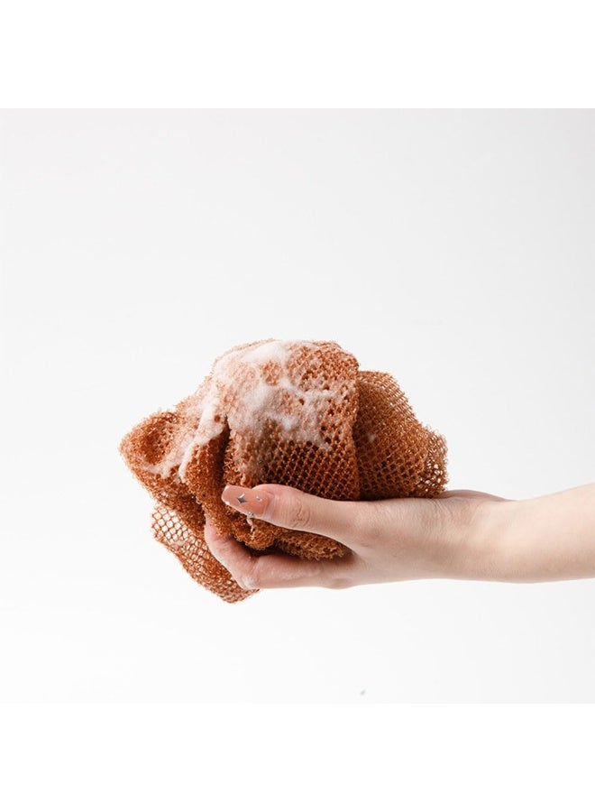 JZS African Net Bath Sponge, 4 Pack African Exfoliating Net Long Bath Sponge Exfoliating Shower Body Scrubber Back Skin Smoother - Image 4