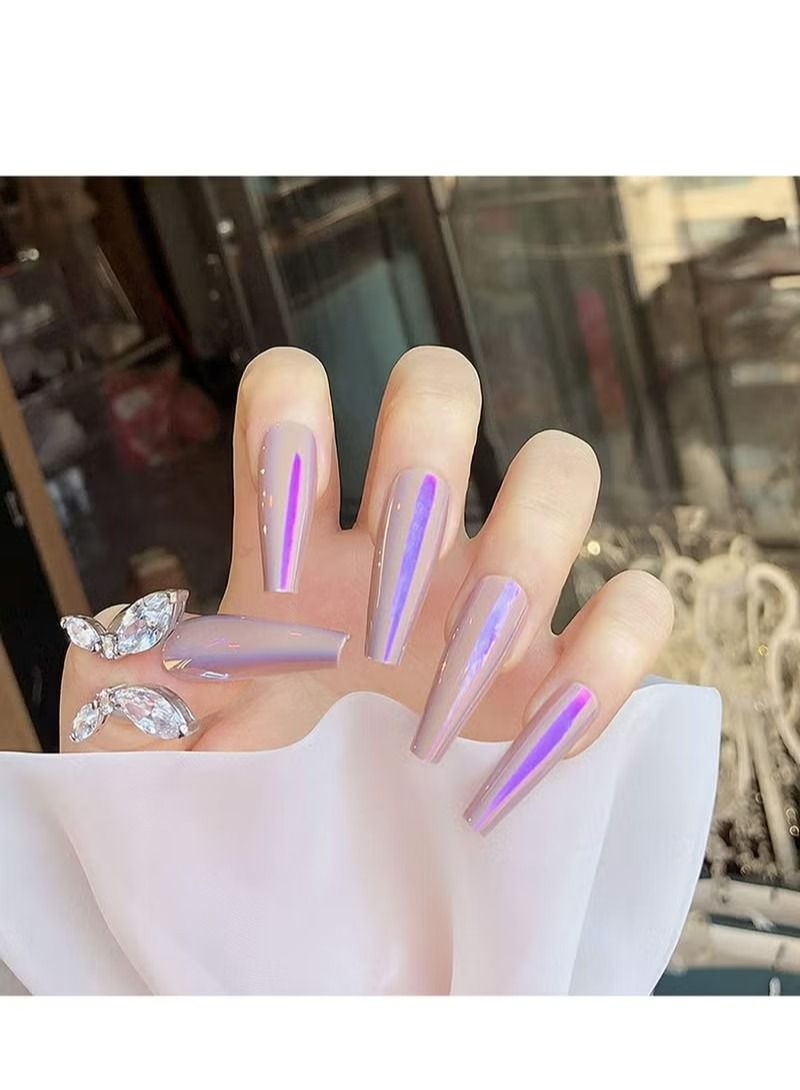 أظافر صناعية طويلة للغاية 24 قطعة - Image 5