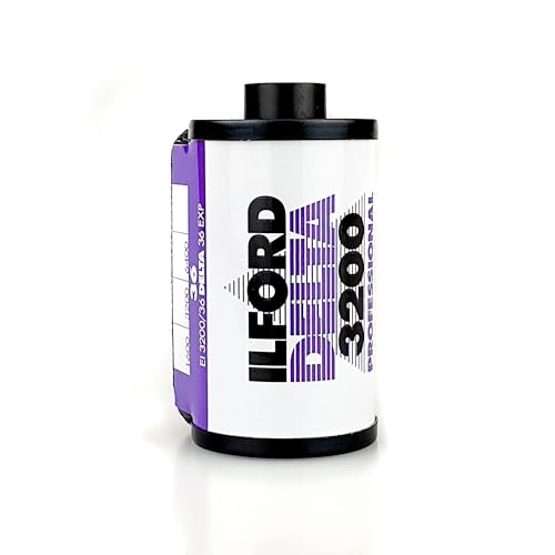 Ilford 1887710 DELTA 3200 Professional, Black and White Print Film, 135 (35 mm), ISO 3200, 36 Exposures - Image 1
