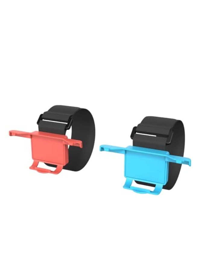 XICEN 2 Pack Switch 2 Wrist Straps for Just Dance Game/for Zumba Burn It Up, Switch 2 Sport Game for joycon Controller, Blue-Orange Adjustable Elastic Wrist Band for Adults and Kids - Image 1