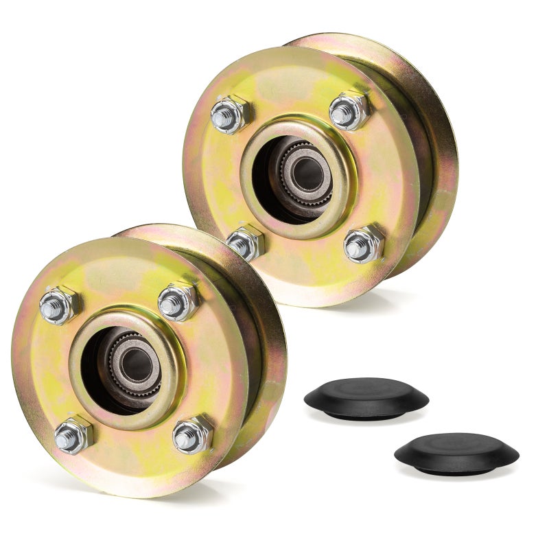 2 Pack OD70mm 131-4529 Mower Belt Idler Pulley kit Compatible with Toro 30'' Deck Mower Replaces 131-4509 125-2532 Fits TimeMaster TurfMaster Lawn Mower - Image 1