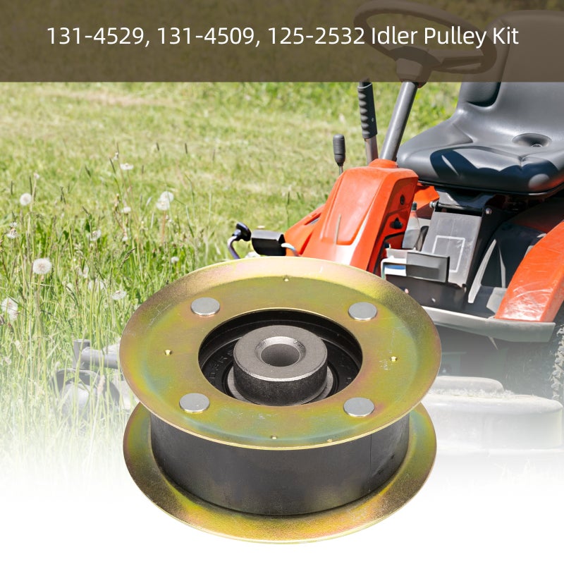 2 Pack OD70mm 131-4529 Mower Belt Idler Pulley kit Compatible with Toro 30'' Deck Mower Replaces 131-4509 125-2532 Fits TimeMaster TurfMaster Lawn Mower - Image 3