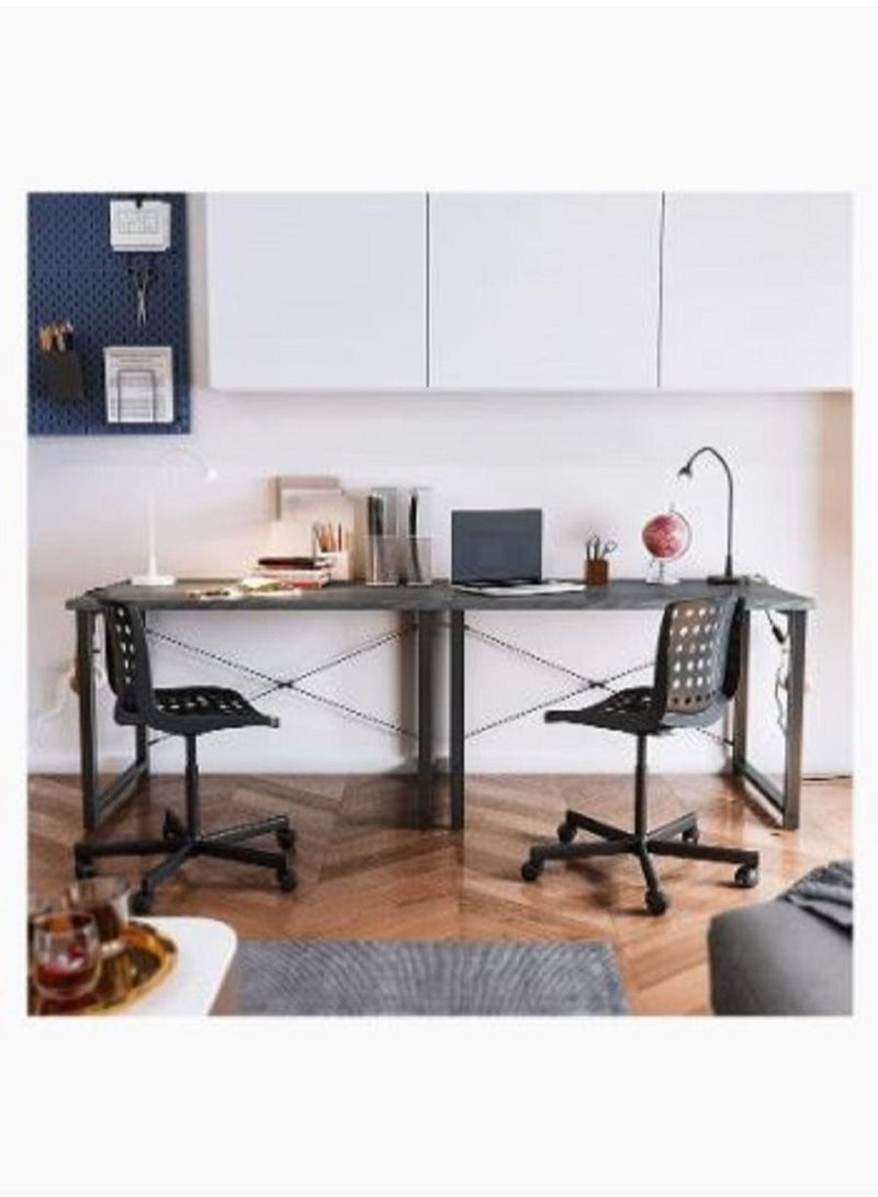 AGD Computer Desk 80cm Home Office Writing Study Desk Modern Simple Style Laptop Table with Storage Bag - Image 4