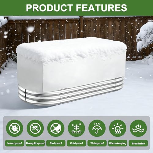 YTJ Garden Netting for Raised Beds, Reusable Raised Bed Bird Netting Pest Barrier Screen, UV -Resistant, Rainproof, Snowproof, Protect for Vegetables, Fruit & Flower Protection (2Pc White, 4x2x2FT) - Image 4