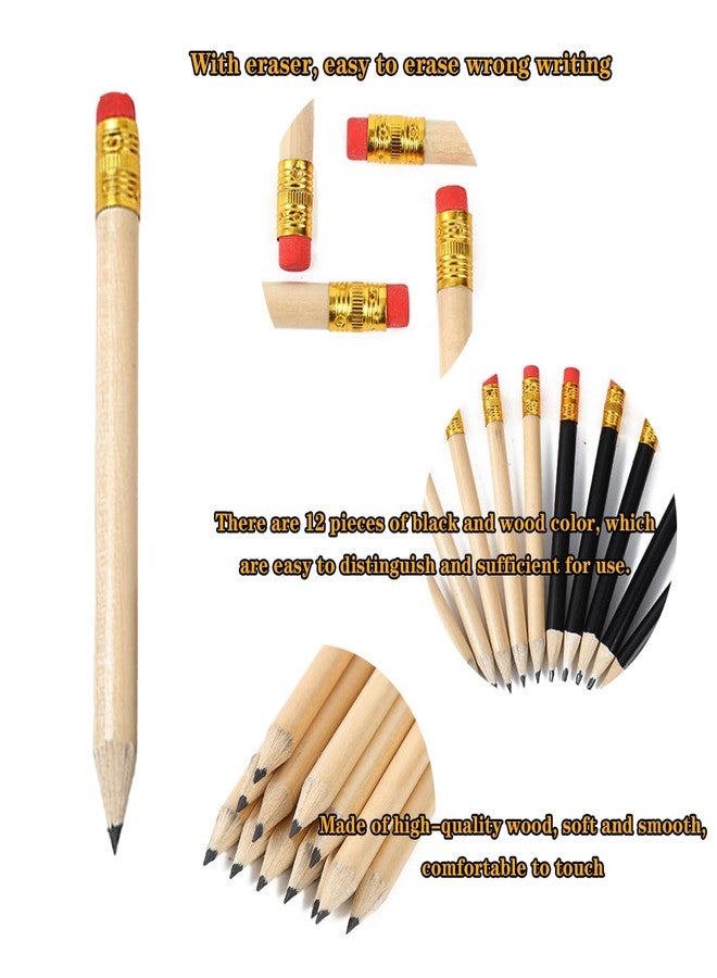 Dancepanda Golf Pencils Bulk,Pre Sharpened Pencils, Mini mall Pencils,Baby Shower Pencils Bridal Shower Pencils Half Pencils(24Pcs) - Image 3