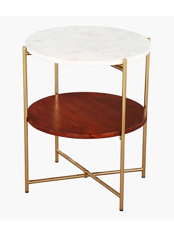 Home Box Messika Nxt Marble Top End Table 45 x 53 x 45 cm  - Image 1