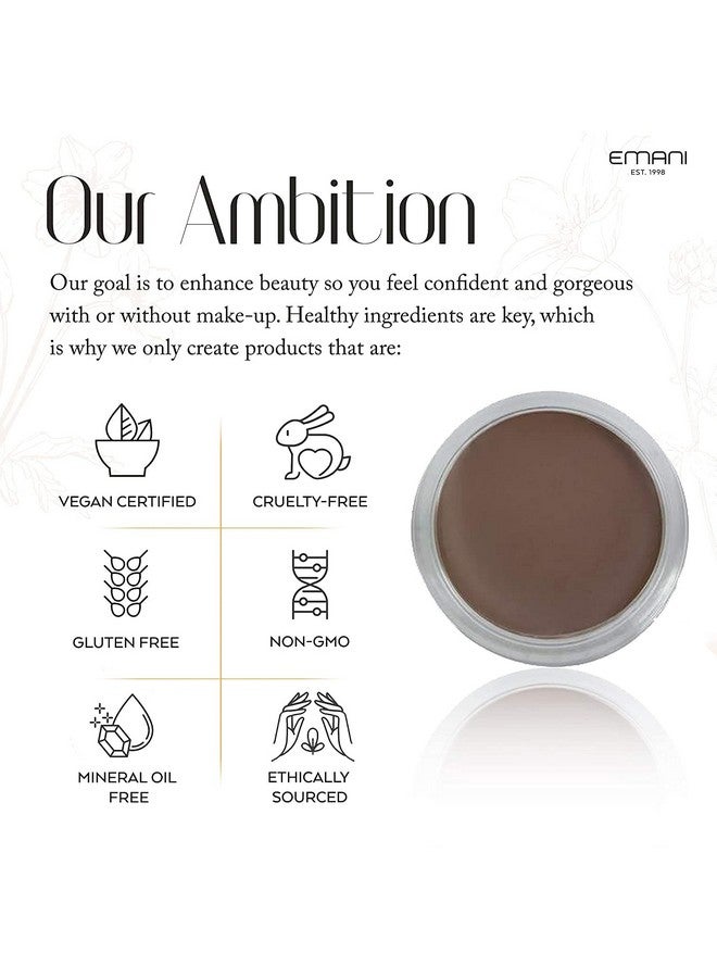 Emani All In One Vegan Eyebrow Cream 0.42Oz (Medium Brown) - Image 5