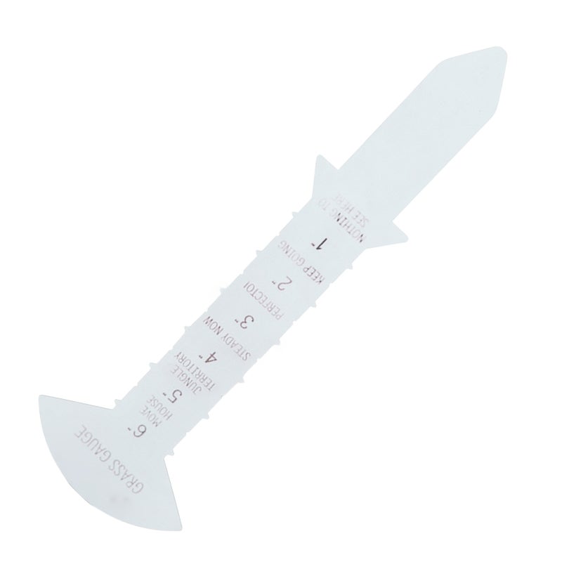 Grass Gauge 30cm Clear Funny Text Sturdy Iron Grass Height Measuring Ruler for Garden Yard Lawn - Image 1