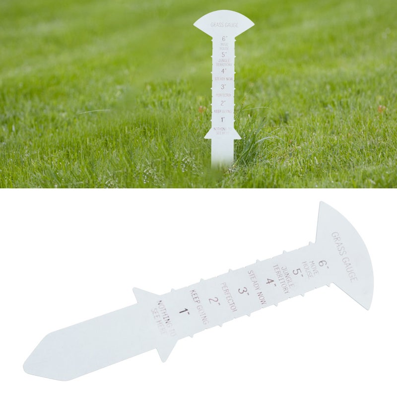 Grass Gauge 30cm Clear Funny Text Sturdy Iron Grass Height Measuring Ruler for Garden Yard Lawn - Image 4