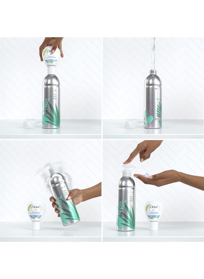 دوف عبوة إعادة تعبئة مركزة من دوف لبشرة ناعمة على الفور وتغذية تدوم طويلاً، عبوة إعادة تعبئة ترطيب يومية للاستخدام، زجاجة قابلة لإعادة الاستخدام 4 أونصة سائلة - Image 5