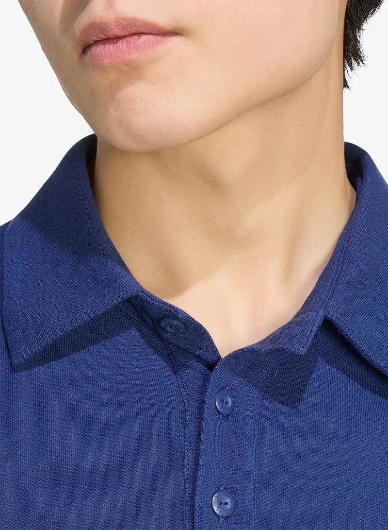 Adidas DKBLUE/IVORY Seasonal Essential Collegiate Polo for Men | Best Price UAE