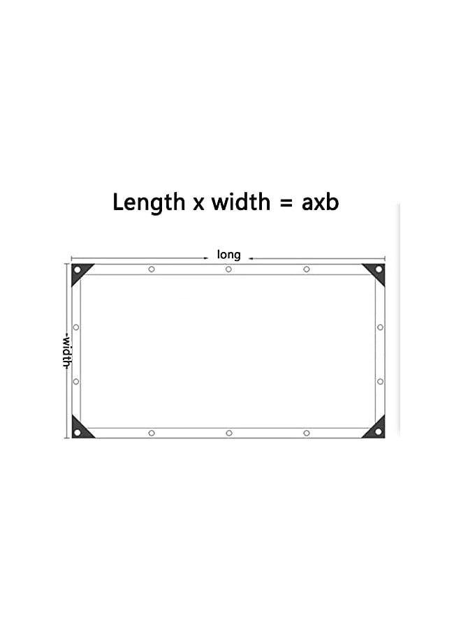 The Bros Tarps Heavy Duty Waterproof Canvas Tarp Canvas Truck Car Tarpaulin Thicken Cover Rain Sun Protection Shade Outdoor Plastic Rain Cloth (Color : A, Size : 2x4m)  - Image 5