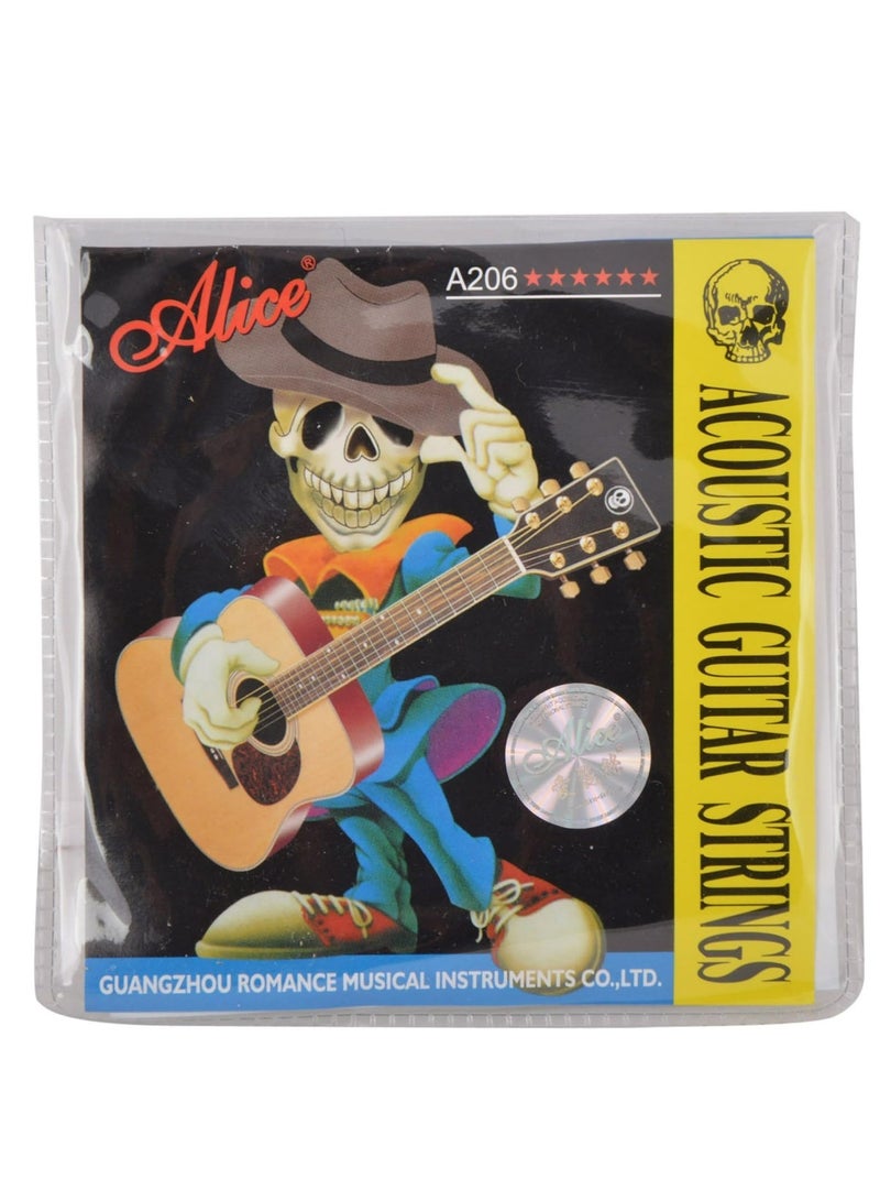 Alice Acoustic Guitar Strings Set Super Light ension String Steel Copper Alloy in Phosphor Bronze Color 6-String for Beginner - Image 1