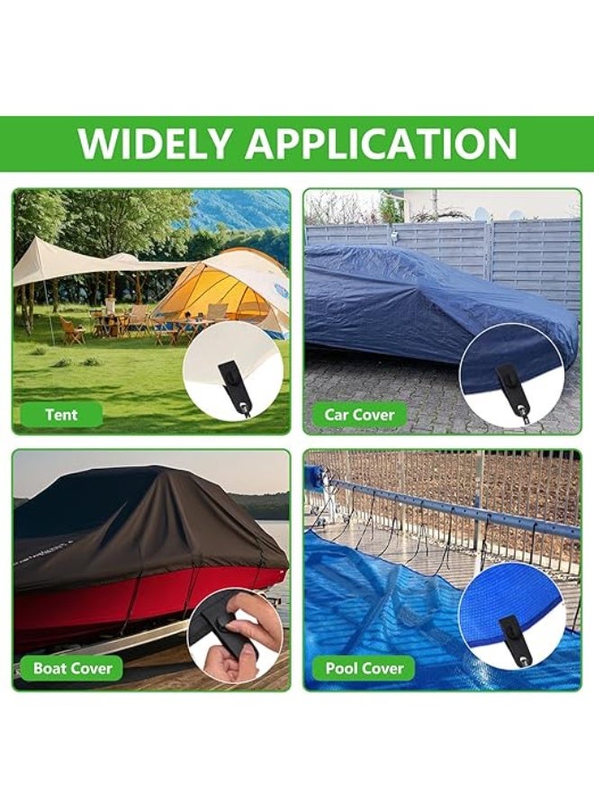 Heavy Duty Lock Grip,  Shark Tent Fasteners Clips Holder, Pool Awning Cover Bungee Cord Clip, Car Cover Clamp - Image 2