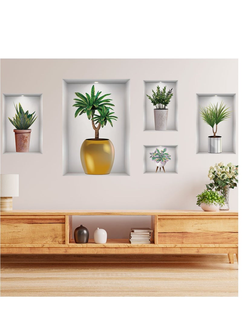 Bluejw Plant Potted Wall Stickers Perfect For Bedroom And Living Room - Image 4