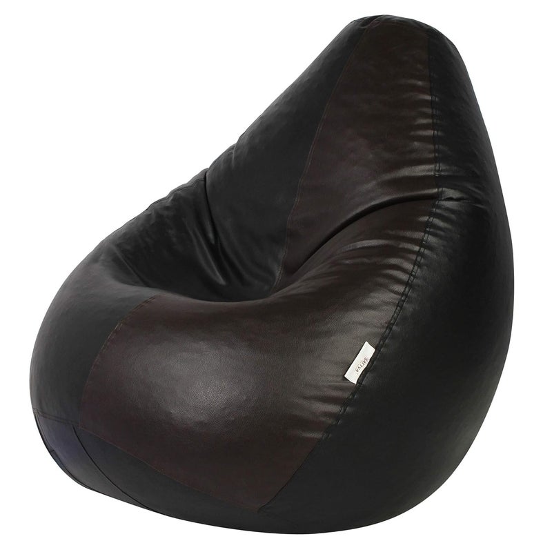 SATTVA Classy.Elegant.Stylish Sattva Classic Bean Bag Cover Without Beans XL Size Dual Colour Black Brown  - Image 3
