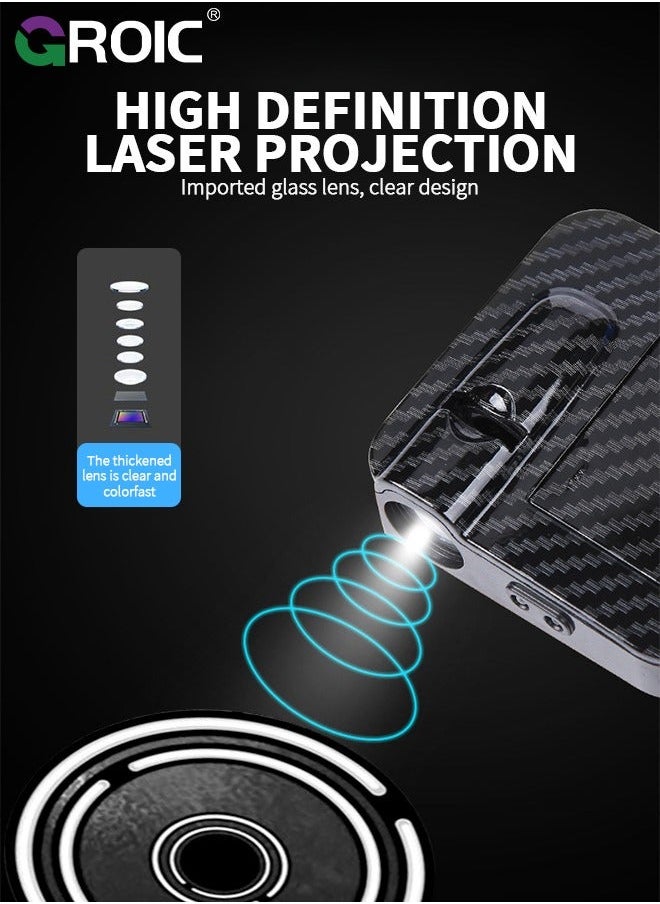 GROIC 1 Pair Projection Lights, Car Welcome Led Dual Induction Decorative For Night Patterns, Installed On The Door, Atmosphere Lights  - Image 3