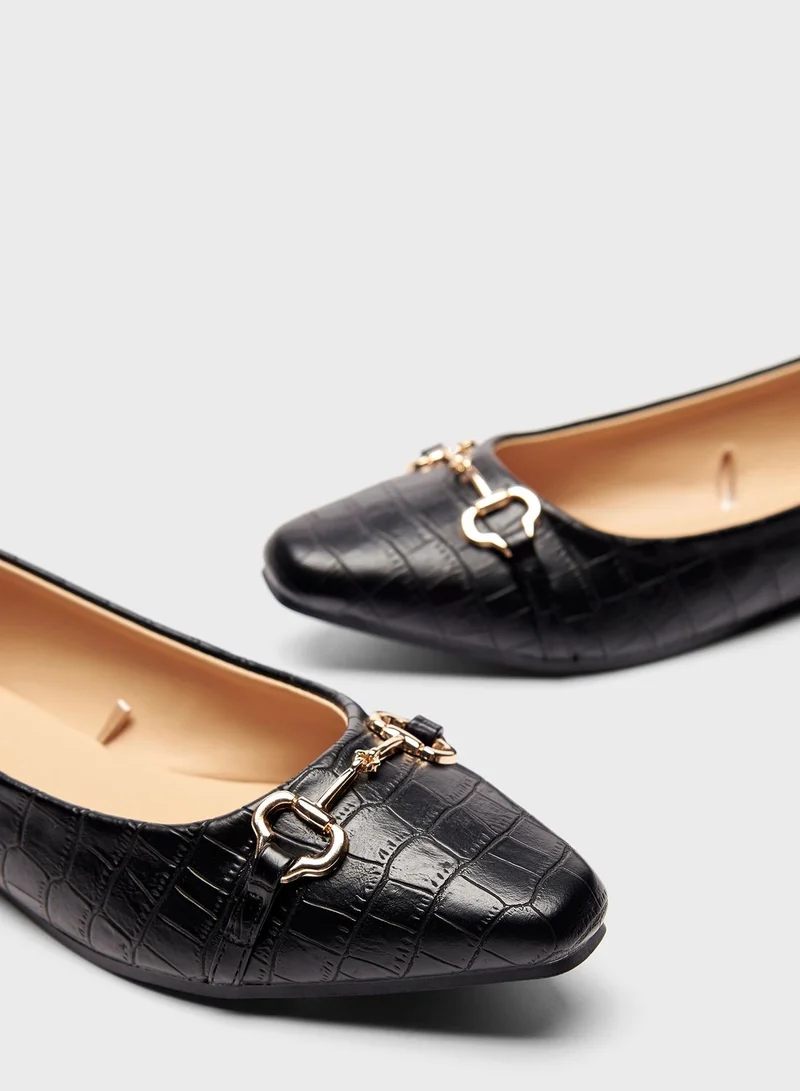 Celeste Bow Detail Ballerina