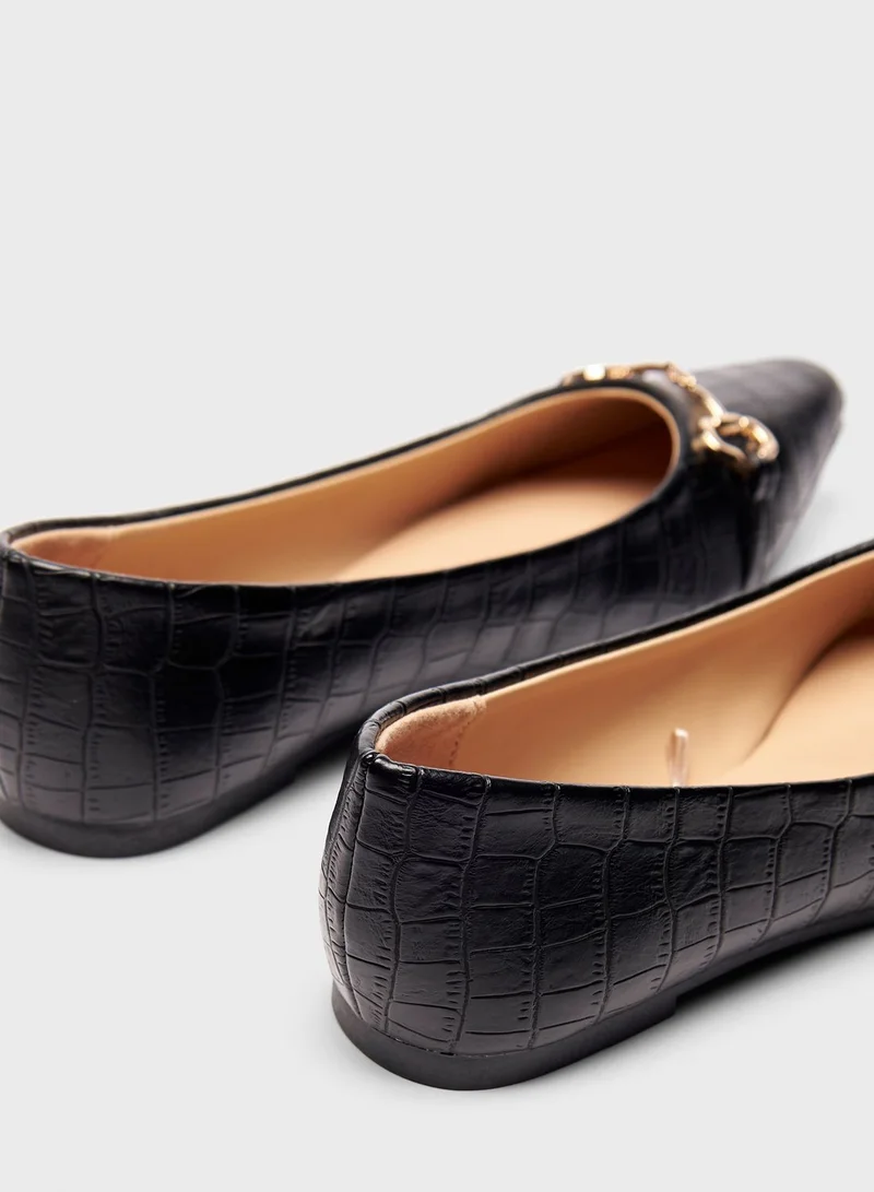 Celeste Bow Detail Ballerina