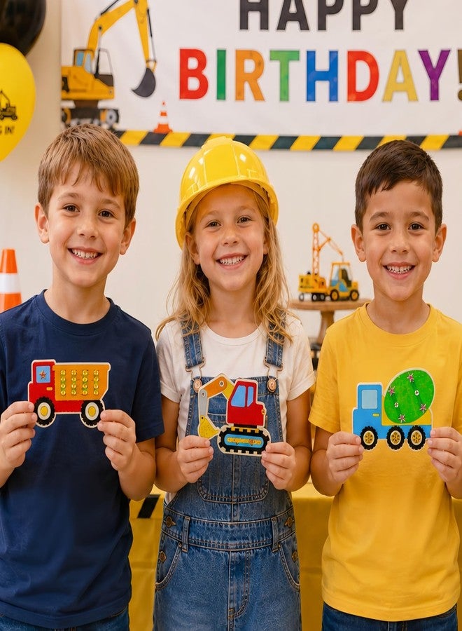 GOGREENWOVEN Construction Party Favors for Kids - 12 Pack Pre-Packaged DIY Construction Painting Craft Kits, Birthday Goodie Bag Fillers, Construction Party Supplies, Gifts & Prizes for Boys and Girls Ages 4-8 - Image 5