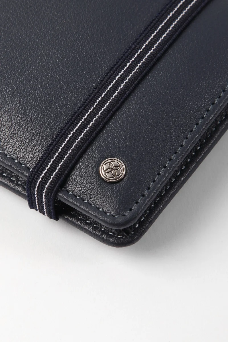 جنكيز باكيل Leather Navy Blue Men's Wallet 27424T