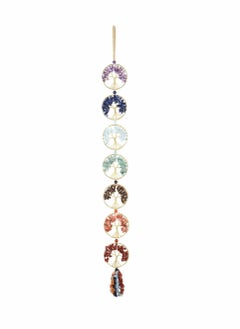 Excefore 7 Chakra Tree Of Life Crystal Hanging, Natural Reiki Healing Crystal Gemstone Hanging for Home Office Decoration, Car Hanging, Housewarming Gift, Party Decor  - Image 1