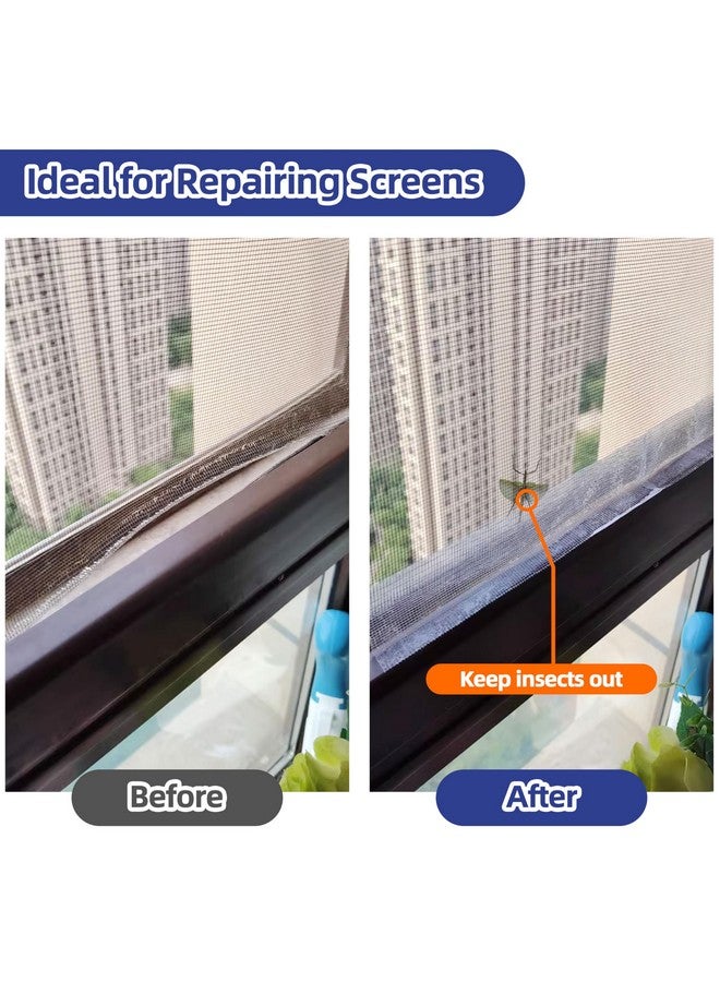 KING MOUNTAIN Grey Window Screen Repair Tape,3inX20FT Heavy Duty Screen Repair Kit for Window Screen and Screen Door Tears Holes,Strong Adhesive & Waterproof Window Screen Patch - Image 2