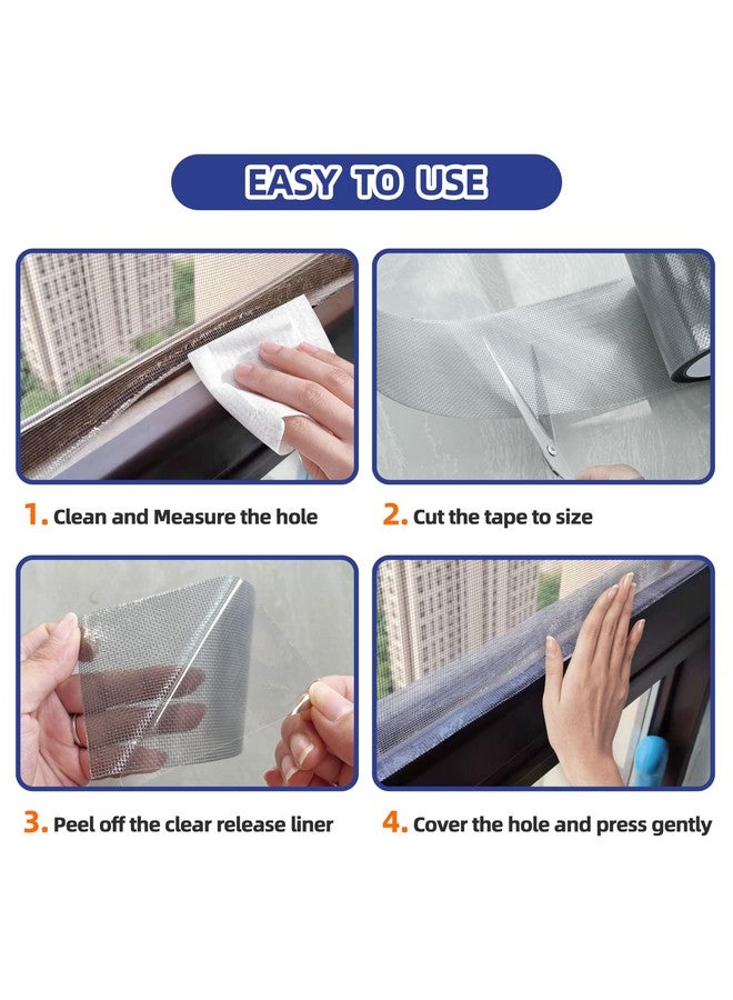KING MOUNTAIN Grey Window Screen Repair Tape,3inX20FT Heavy Duty Screen Repair Kit for Window Screen and Screen Door Tears Holes,Strong Adhesive & Waterproof Window Screen Patch - Image 4