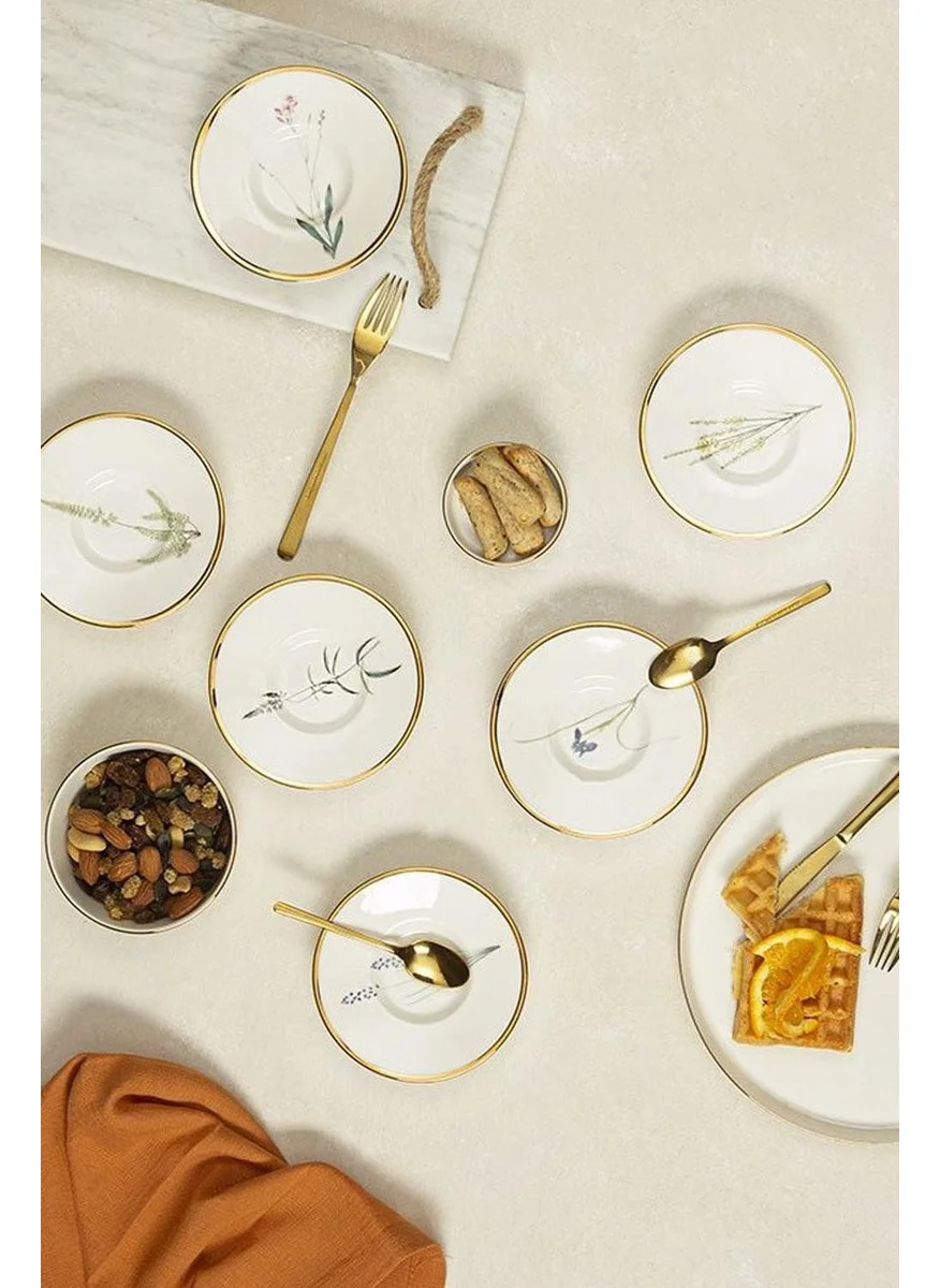Porland Botanical 6-Piece Tea Plate 11cm