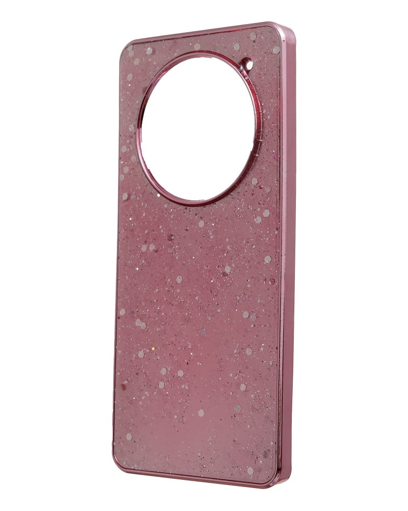 Glitter Plastic Mobile Phone Case With Cute Design for Honor X9b - Pink - Image 3