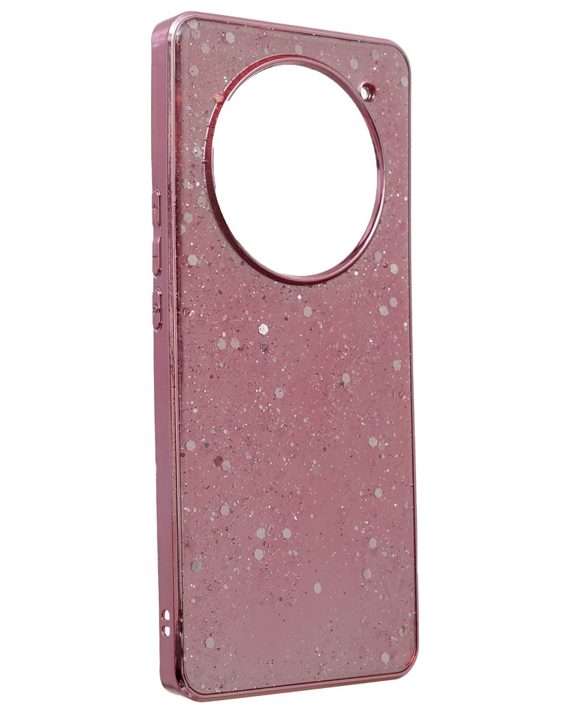 Glitter Plastic Mobile Phone Case With Cute Design for Honor X9b - Pink - Image 2