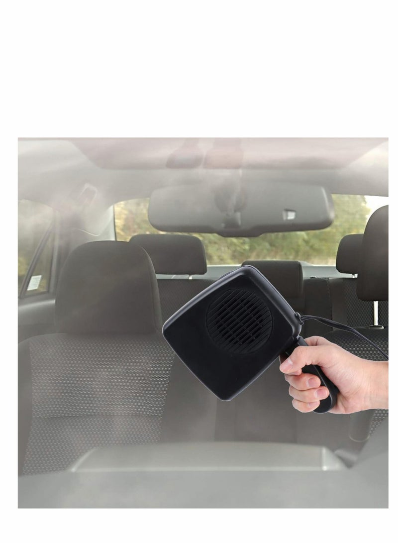 MUNTAQI Portable Car Heater Fan, Plug-in Anti-Fog 150W 12V Fan Windshield Defroster Automobile Warmer Vehicle Demister Fast 2 In 1 Heating Cooling Dryer Auto 360-degree Rotation - Image 4