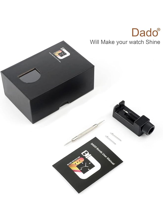 Dado Stainless Steel Replacement Band Compatible With Huawei Fit 3 Watch 3 Beads Adjustable Length Stainless Steel Strap - Image 4