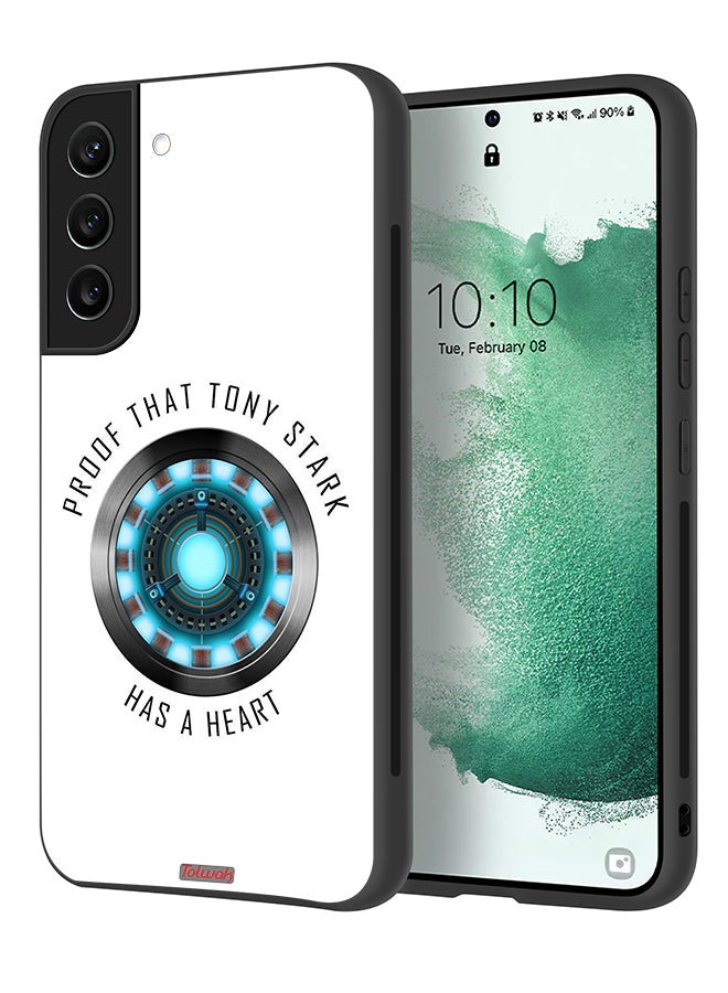 Tolwak Samsung Galaxy S22 5G Protective Case Cover Proof That Tony Stark Has A Heart - Image 1