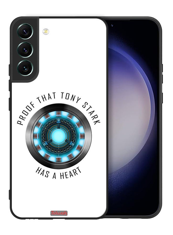 Tolwak Samsung Galaxy S22 5G Protective Case Cover Proof That Tony Stark Has A Heart - Image 2