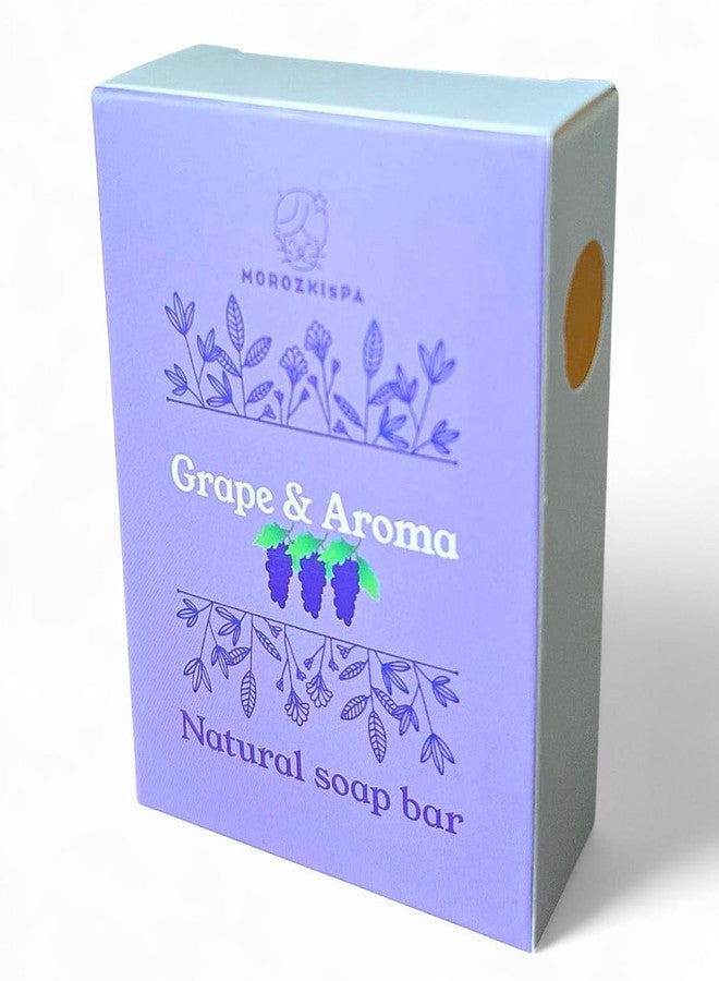 MOROZKISPA Grape Soap Bar 100% Natural Grape & Aroma Soap Pore Exfoliating, Softening Skin, Face and Body, Moisturizing Bath Bar for Women Men Kids,New Year, Christmas, Birthday Gift - Image 1