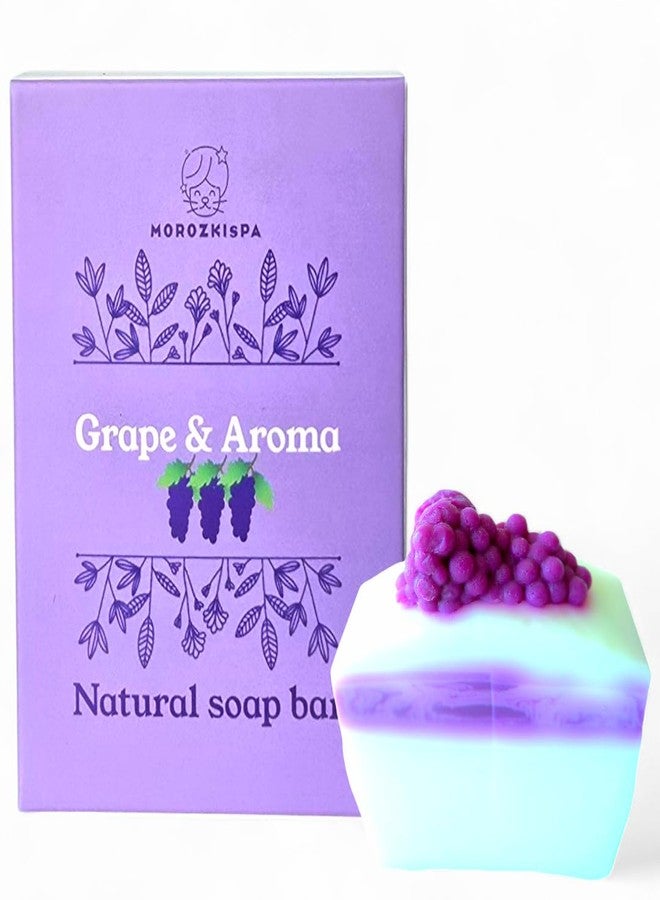 MOROZKISPA Grape Soap Bar 100% Natural Grape & Aroma Soap Pore Exfoliating, Softening Skin, Face and Body, Moisturizing Bath Bar for Women Men Kids,New Year, Christmas, Birthday Gift - Image 5